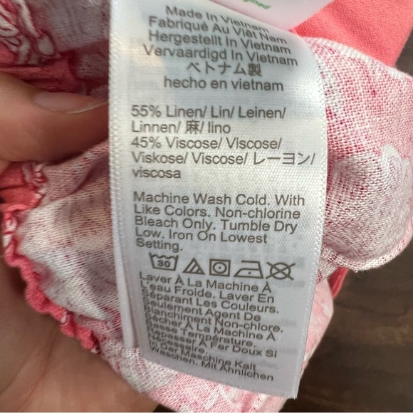 3/$30 🍂 J.Crew Linen Blend Shorts Floral Coral - Picture 5 of 7